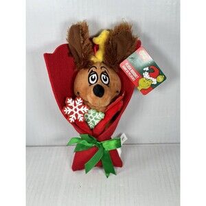 Dr. Seuss THE GRINCH 10" Max The Dog Plush Bouquet Holiday NEW